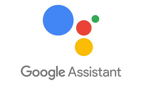 Logo with multi-colored dots of varying sizes appearing above the words Google Assistant