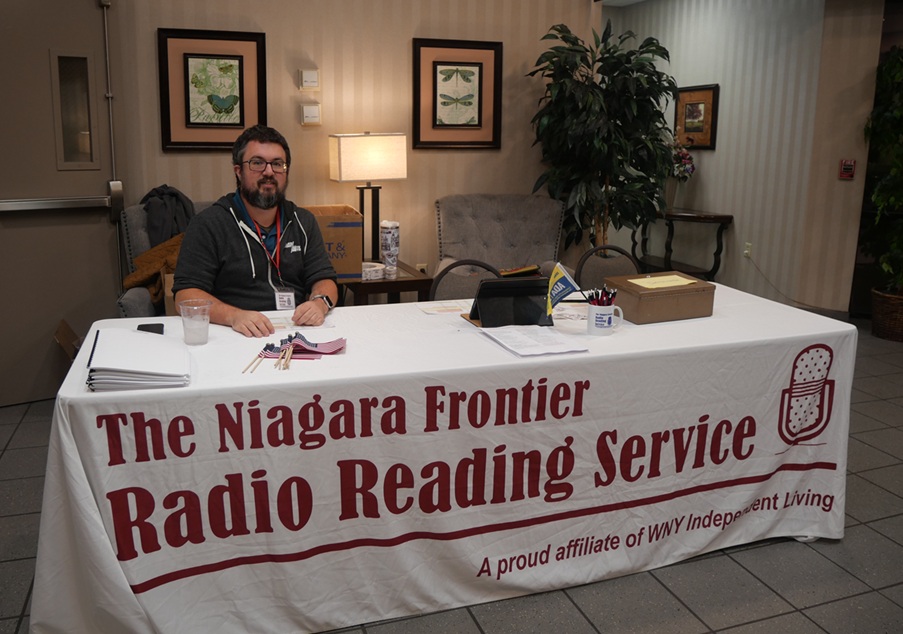 Nick at the admission table