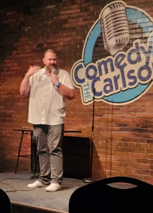 Vinnie Paulino performing on stage