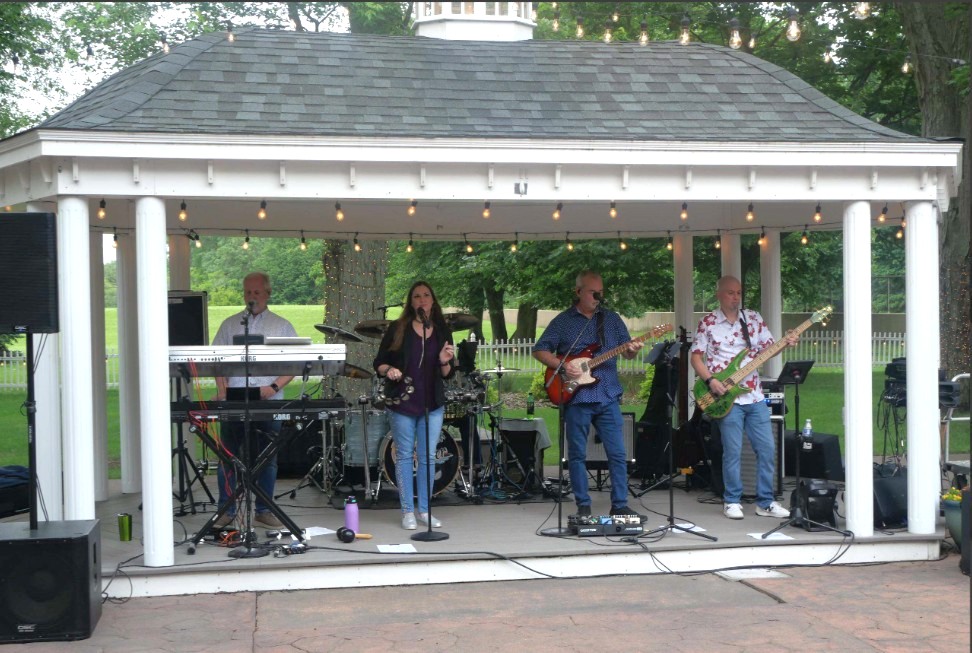 The Boys of Summer perform in the outdoor gzebo